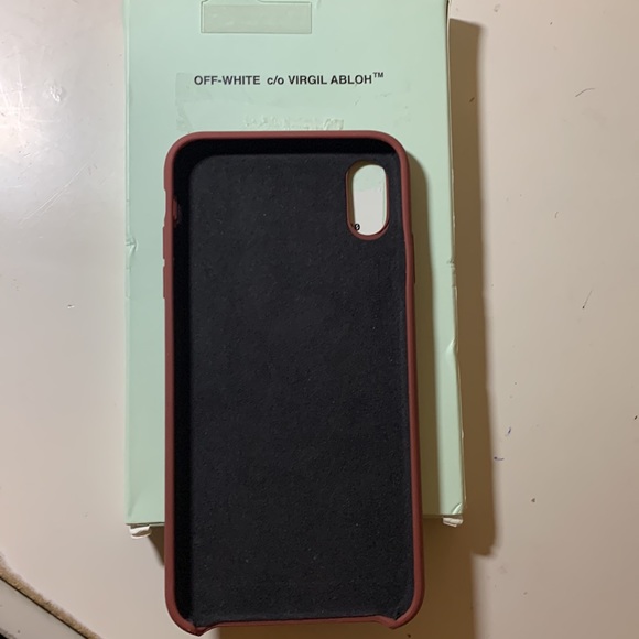 Off-white Virgil Abloh iPhone XS Max Case with flowers red and black - Picture 2 of 2